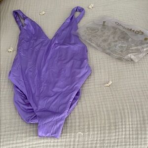 Vibrant Lavender One-Piece Swimsuit - never wore before
